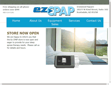 Tablet Screenshot of ezcpap.com
